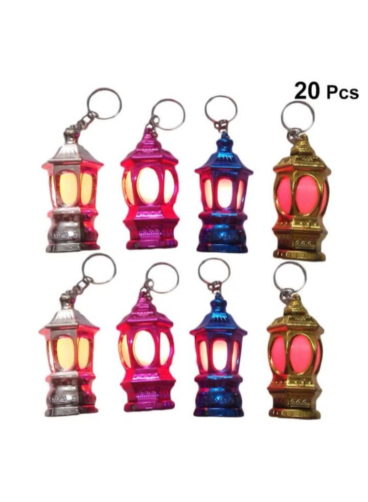 طقم 20 ميدالية صغيرة على شكل فانوس—مثالي لتزيين رمضان أو للأعمال اليدوية والإبداعية - Image 1